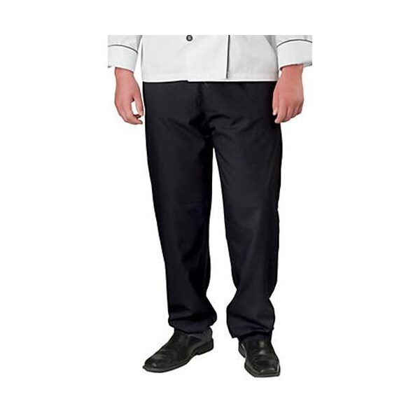 Kng Lg Men's Active Baggy Black Chefs Pants - 2241BLKL
