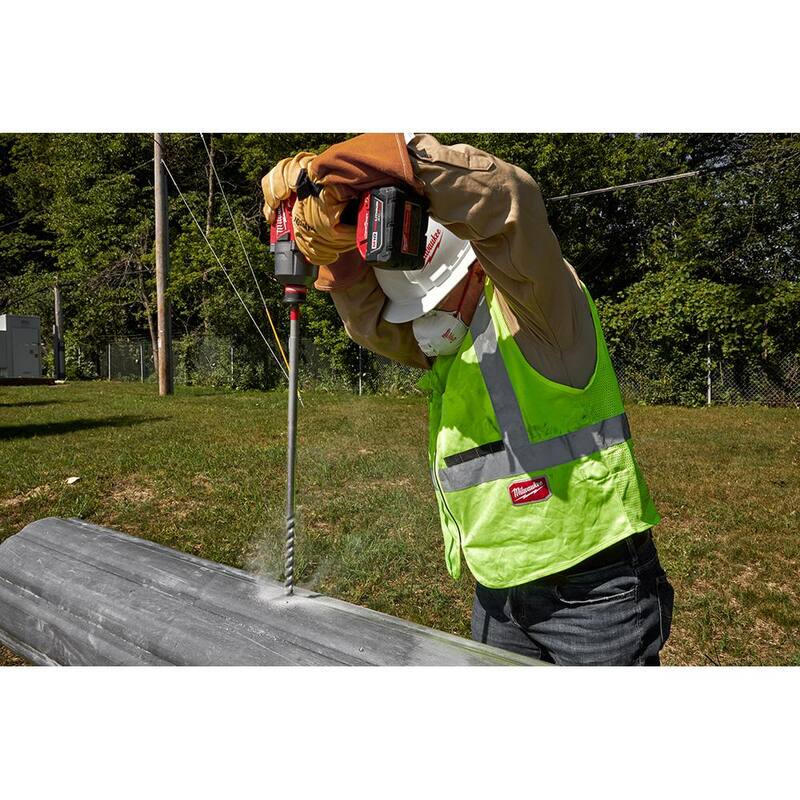 Broca de barrena de utilidad de fibra de vidrio de 9/16 pulg. x 12 pulg. Milwaukee - 48-13-7703