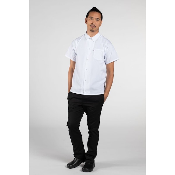 Uncommon Threads Snap Utility Shirt Wht 5XL - 0950-2509