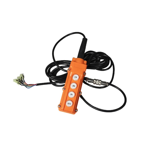 Control remoto Bailey New Bailey de 4 botones, cable de 20 pies para la Unidad de Potencia Hidráulica (HPU), 253161 - 253161.