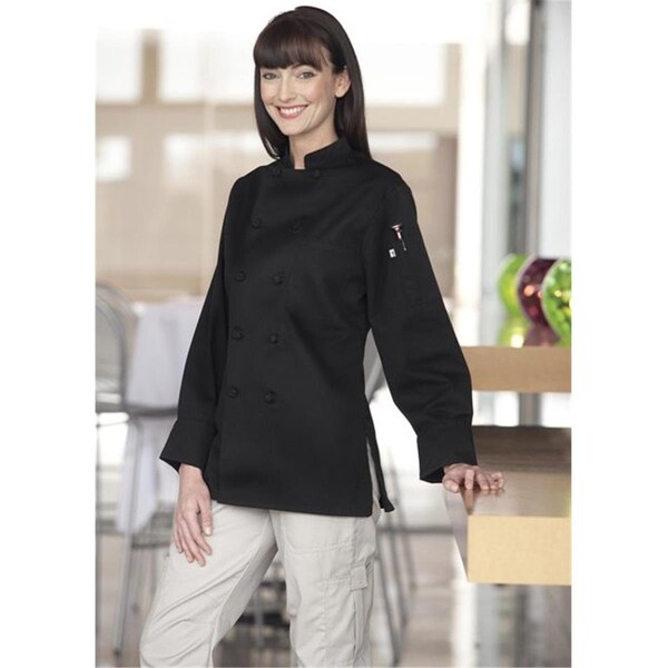 Nathan Caleb Sedona Chef Coat in Black - XLarge - NA2489464