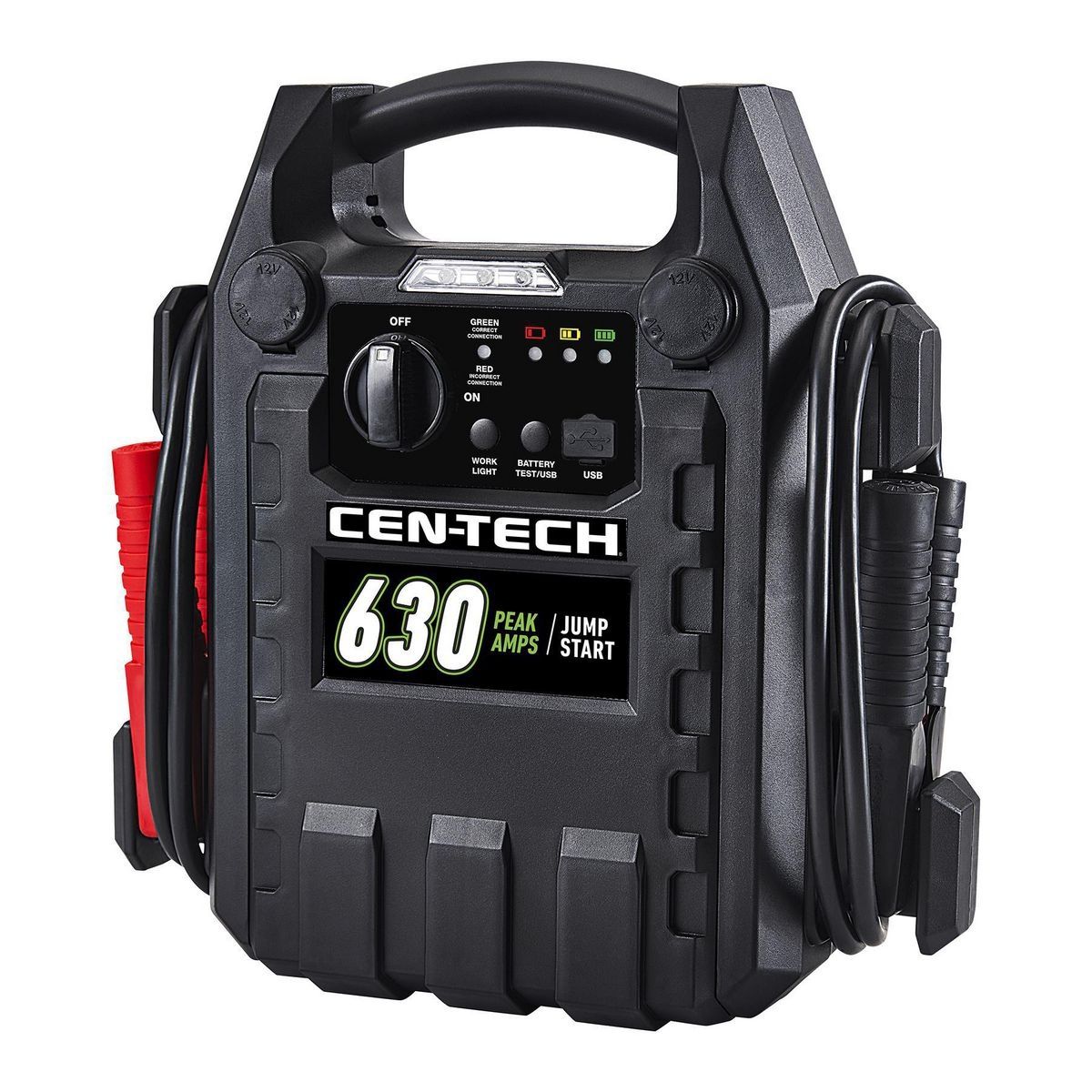Arrancador de Batería Portátil para Auto Cen-Tech de 630 Amperios de Pico y Paquete de Energía - 58979