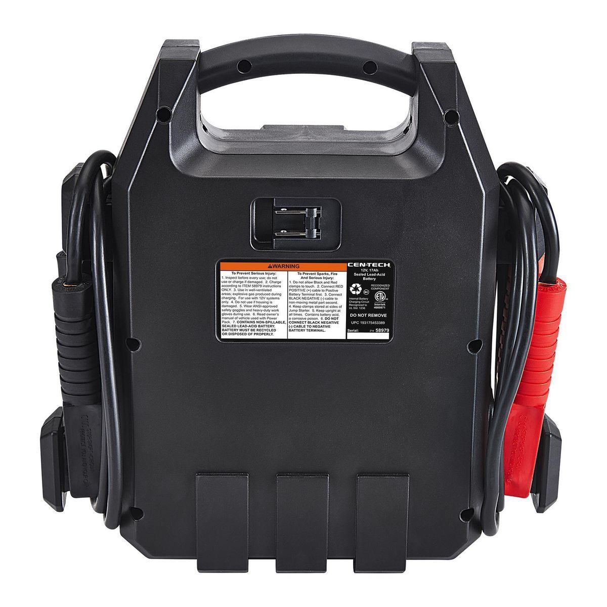 Arrancador de Batería Portátil para Auto Cen-Tech de 630 Amperios de Pico y Paquete de Energía - 58979