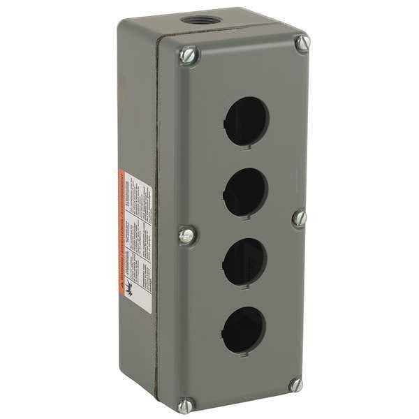 Recinto para botones Schneider Electric, 30mm, 4 orificios, Al - 9001KY4