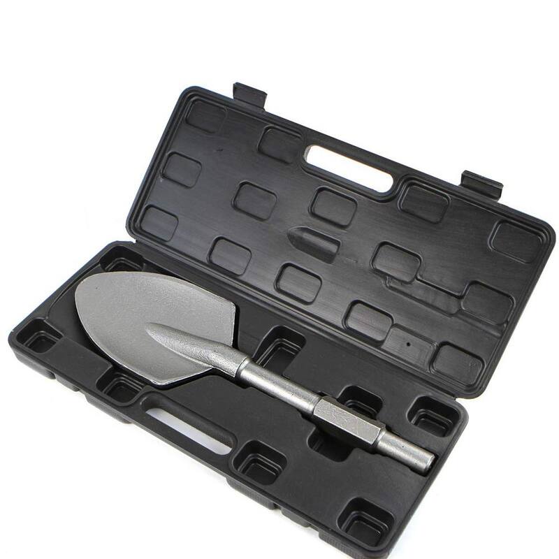 Pala de acero para martillo demoledor eléctrico con punta en forma de pala para arcilla, con mango hexagonal Stark de 5-3/8 pulgadas x 17-1/2 pulgadas x 1-1/8 pulgadas - 61111-H.