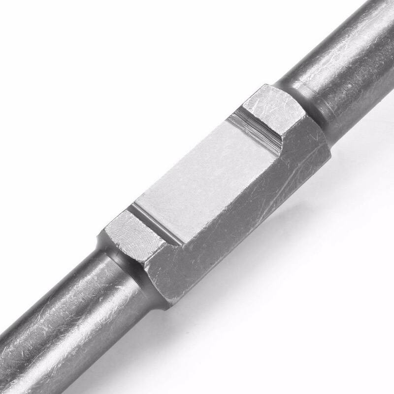 Pala de acero para martillo demoledor eléctrico con punta en forma de pala para arcilla, con mango hexagonal Stark de 5-3/8 pulgadas x 17-1/2 pulgadas x 1-1/8 pulgadas - 61111-H.