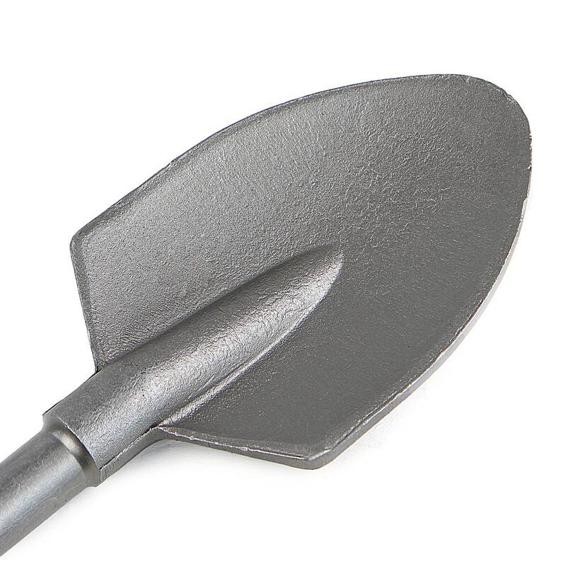 Pala de acero para martillo demoledor eléctrico con punta en forma de pala para arcilla, con mango hexagonal Stark de 5-3/8 pulgadas x 17-1/2 pulgadas x 1-1/8 pulgadas - 61111-H.