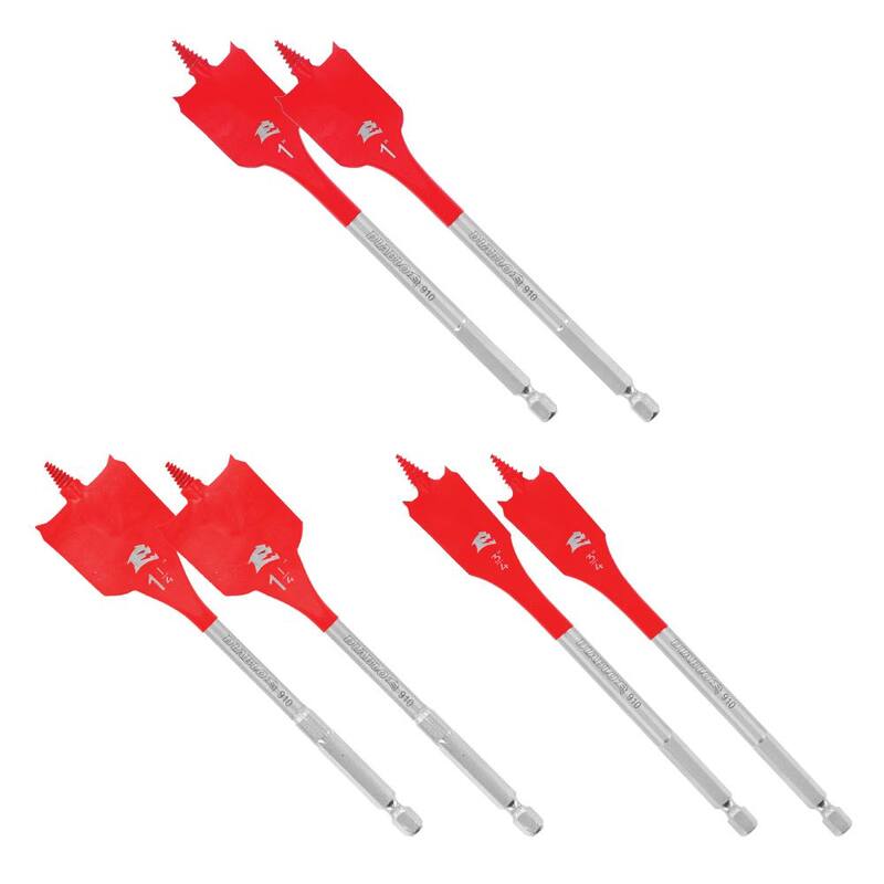 Broca de pala SPEEDemon de 3/4 in. x 6 in., 1 in. x 6 in. y 1-1/4 in. x 6 in. (Paquetes de 2, Paquete de 6) - DSP21352090P6GS