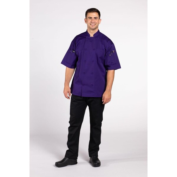 Nathan Caleb Unisex Resilience Chef Coat, Grape - Size 2XL - NA2680918