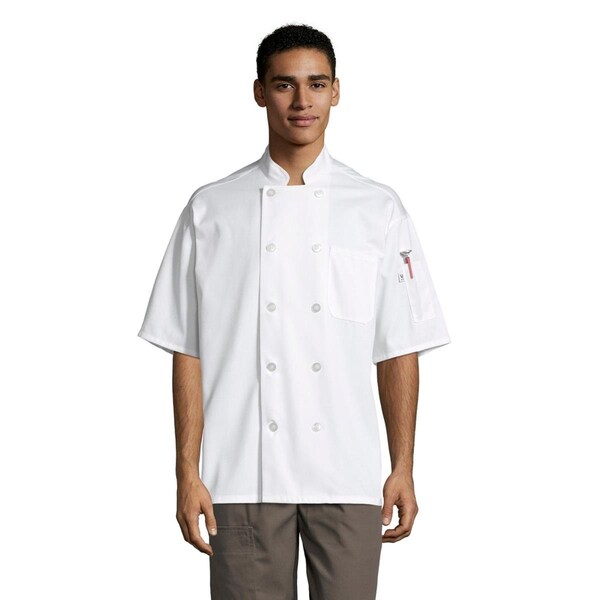 Uncommon Threads Unisex Endura Pro Vent Chef Coat with Mesh, White - Small - 0429P-2502