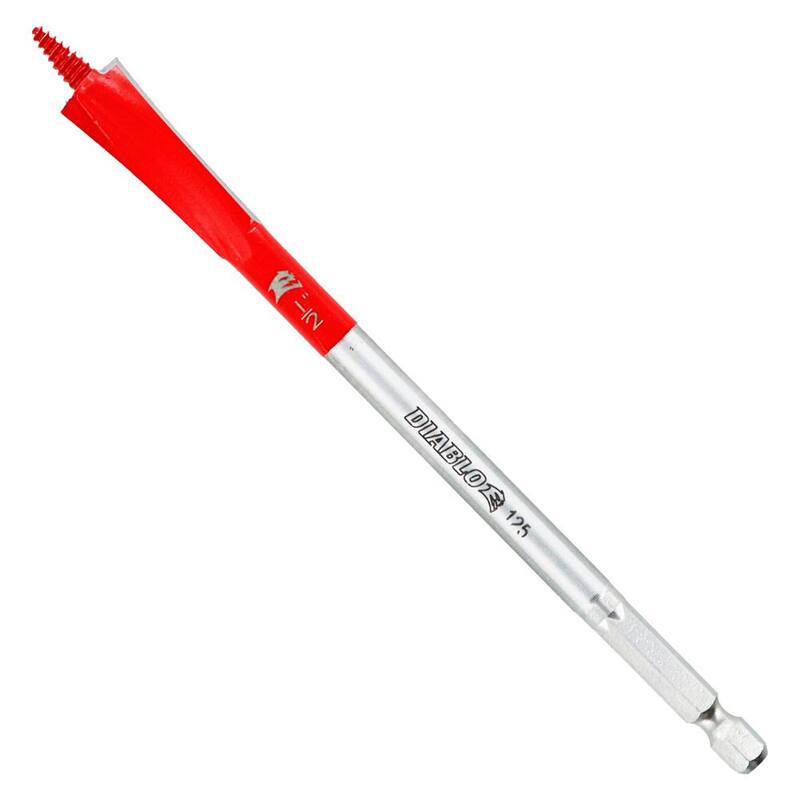 DIABLO 1/2 pulg. x 6 pulg. Broca de pala Demo Demon para madera con clavos incrustados - DSPD4010