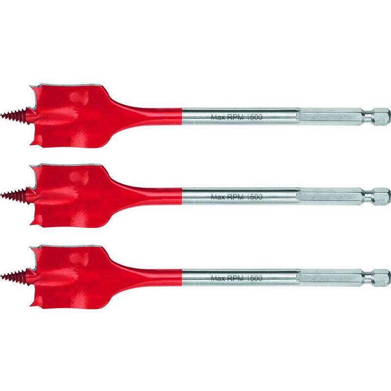 Brocas de pala de madera de alta velocidad de 1/2 pulg. x 6 pulg. Hilti (Juego de 3 piezas) - 2025586