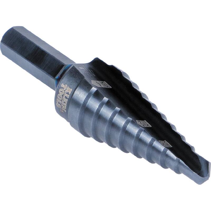 Broca escalonada de doble filo Klein Tools #3, 1/4 a 3/4 pulgadas - KTSB03
