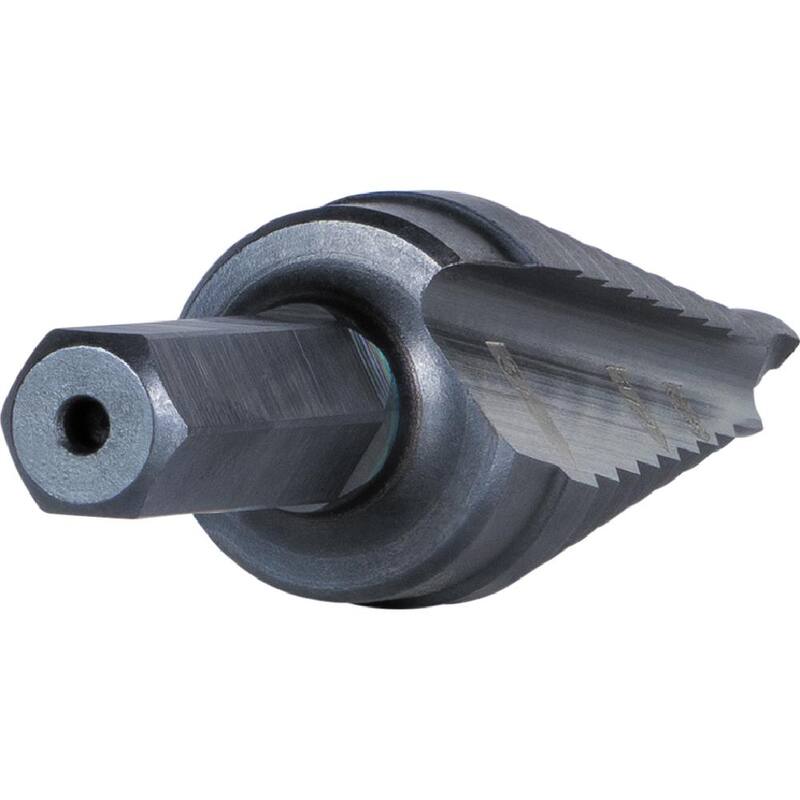 Broca escalonada de doble filo Klein Tools #3, 1/4 a 3/4 pulgadas - KTSB03