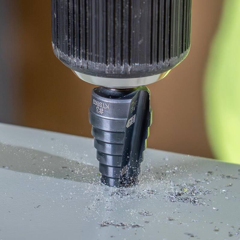 Broca escalonada de doble filo Klein Tools #3, 1/4 a 3/4 pulgadas - KTSB03