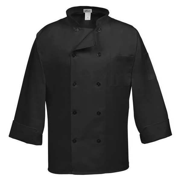 Fame (A Delta Plus Group Company) Chef Coat, C10P Classic, Black, XL - 30694