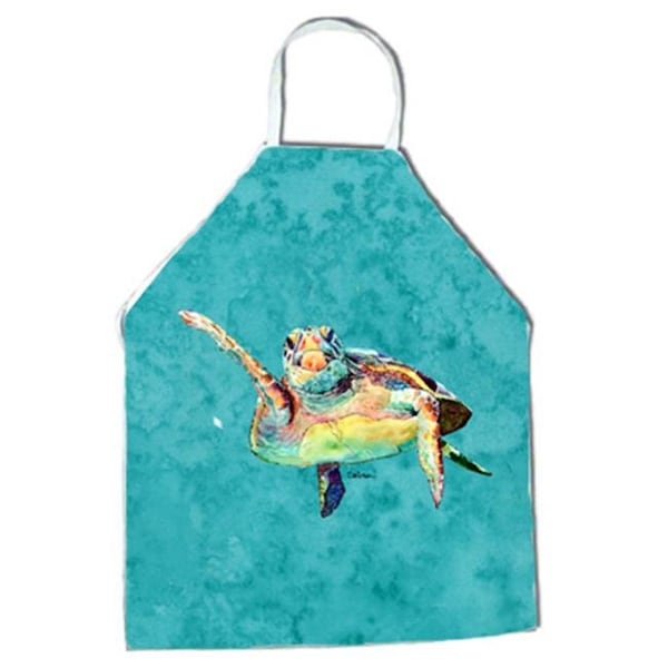 Carolines Treasures Carolines Treasures 8672APRON 27 x 31 in. Turtle Hi Five Apron - 8672APRON