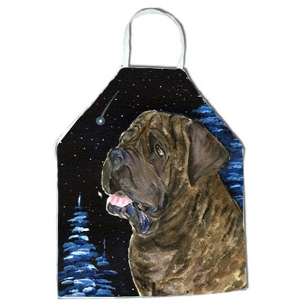 Carolines Treasures Carolines Treasures SS8463APRON Starry Night Mastiff Apron - 27 x 31 in. - SS8463APRON