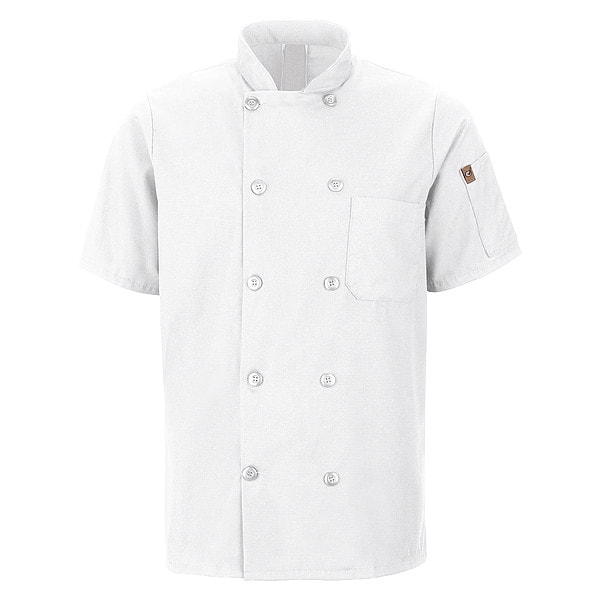 Red Kap Chef Coat, 4XL, White - 046XWH SS 4XL