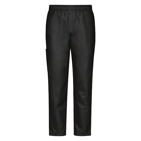 Red Kap Chef Pant, XL, Black - 0P2MBK RG XL