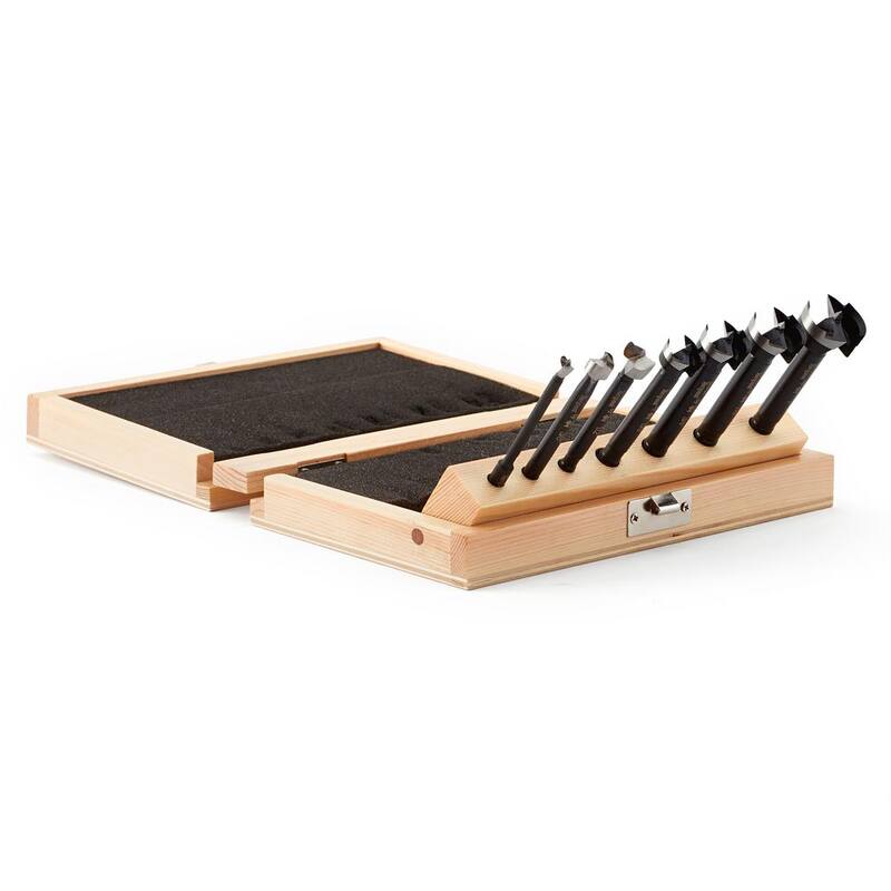 Juego de 7 brocas Forstner BORA Tempest en caja de madera, 1/4 a 1 pulgada. 1/4 a 1 pulgada. 1/4 a 3/8 pulgadas. 3 1/2 pulgadas - BFB-009867.