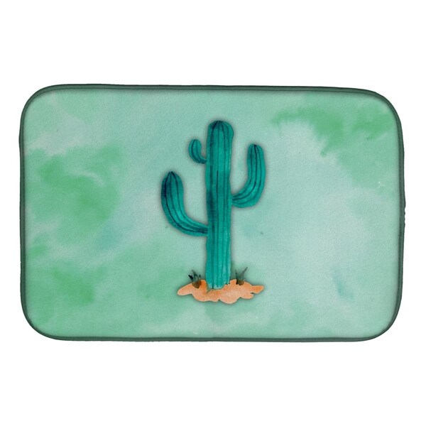 Carolines Treasures Western Cactus Watercolor Dish Drying Mat - BB7369DDM