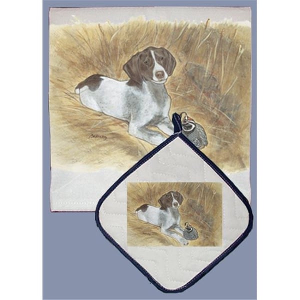 Pipsqueak Productions Pipsqueak Productions DP889 Dish Towel and Pot Holder Set - Pointer - DP889