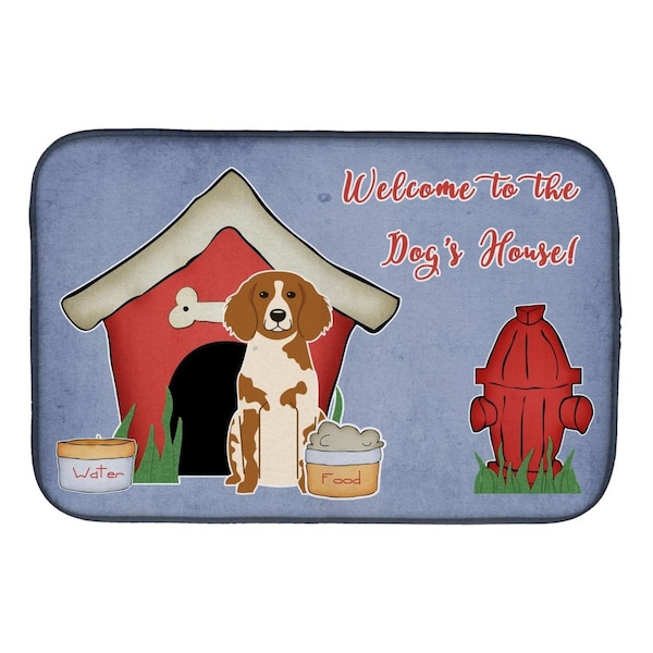 Carolines Treasures Dog House Collection Brittany Spaniel Dish Drying Mat - BB2826DDM