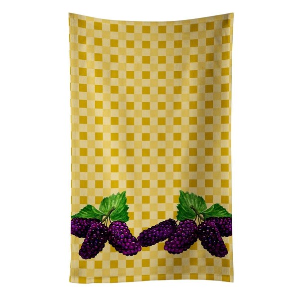 Carolines Treasures Mulberries on Basketweave Kitchen Towel - BB7176KTWL