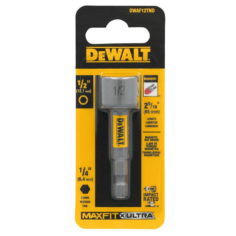 DEWALT MAXFIT ULTRA Broca Destornilladora de Tuerca de Acero de 1/2 pulgadas - DWAF12TND