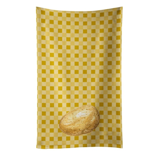 Carolines Treasures Potato on Basketweave Kitchen Towel - BB7208KTWL