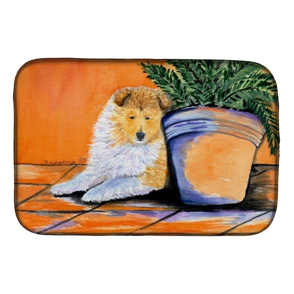 Carolines Treasures Sheltie Dish Drying Mat - SS8667DDM