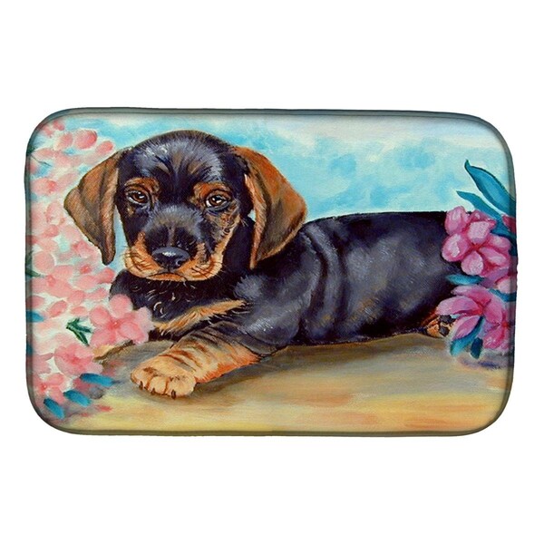 Carolines Treasures Dachshund Dish Drying Mat - 7501DDM