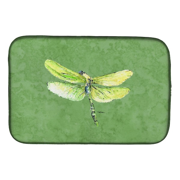 Carolines Treasures Dragonfly on Avacado Dish Drying Mat - 8864DDM
