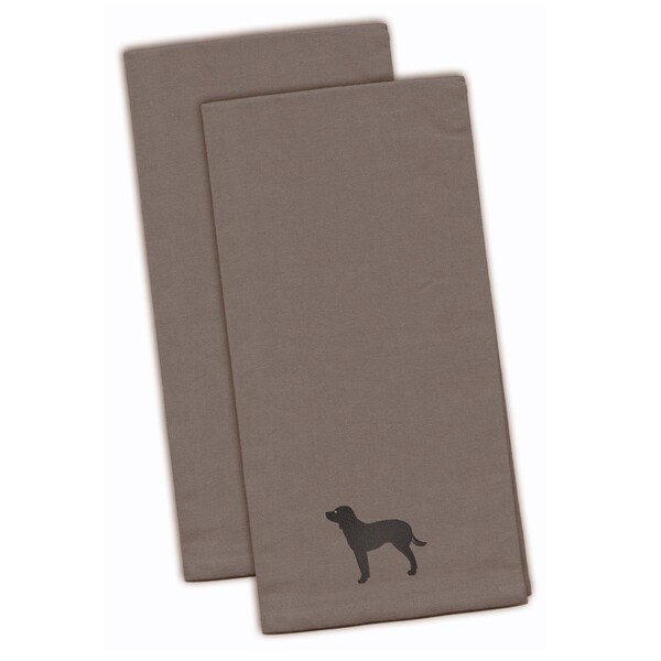 Carolines Treasures American Water Spaniel Gray Embroidered Kitchen Towel - BB3401GYTWE