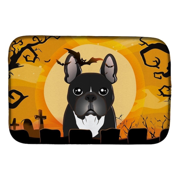 Carolines Treasures Halloween French Bulldog Dish Drying Mat - BB1785DDM