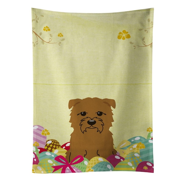 Carolines Treasures Easter Eggs Glen of Imal Tan Kitchen Towel - BB6060KTWL