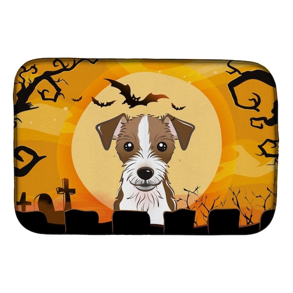 Carolines Treasures Halloween Jack Russell Terrier Dish Drying Mat - BB1760DDM