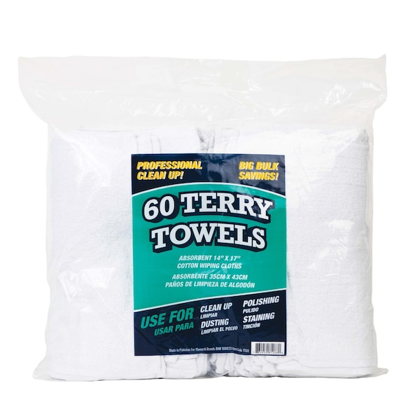 Monarch Terry Towels 14 x 17 (60 Pack), 60PK - N030-TT60