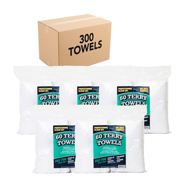 Monarch Terry Towels 14 x 17 (60 Packs), 5PK - N030-TT60