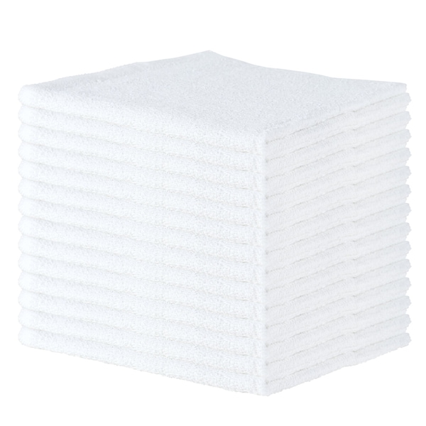 Monarch Qwick Wick Bar Mop Towels White, 12PK - N030-W64-5DZ