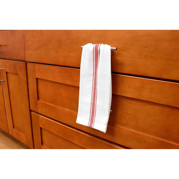 Monarch Herringbone Tea Towels  Red Stripe , 12PK - SC-HTRD-24