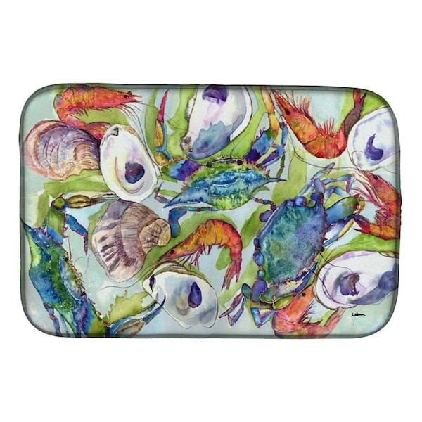 Carolines Treasures Crab Dish Drying Mat - 8547DDM