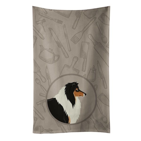 Carolines Treasures Collie in the Kitchen Kitchen Towel - CK2179KTWL