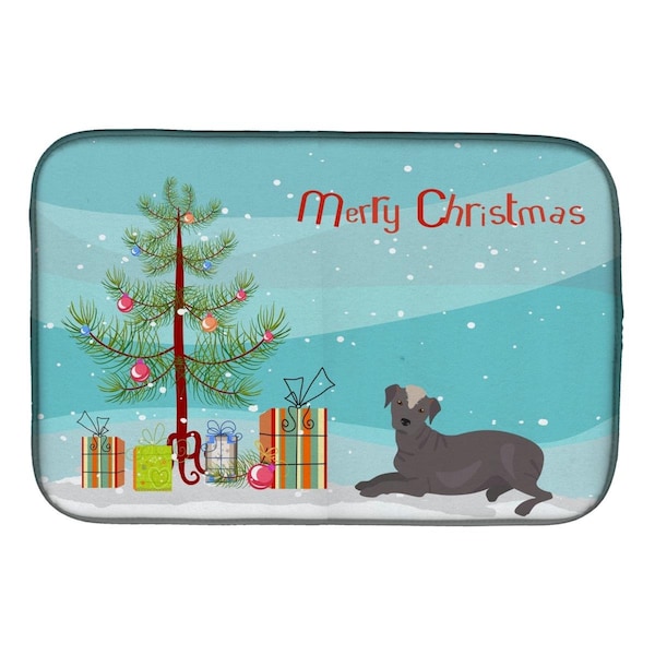 Carolines Treasures Ecuadorian Hairless Dog Christmas Tree Dish Drying Mat - CK3499DDM