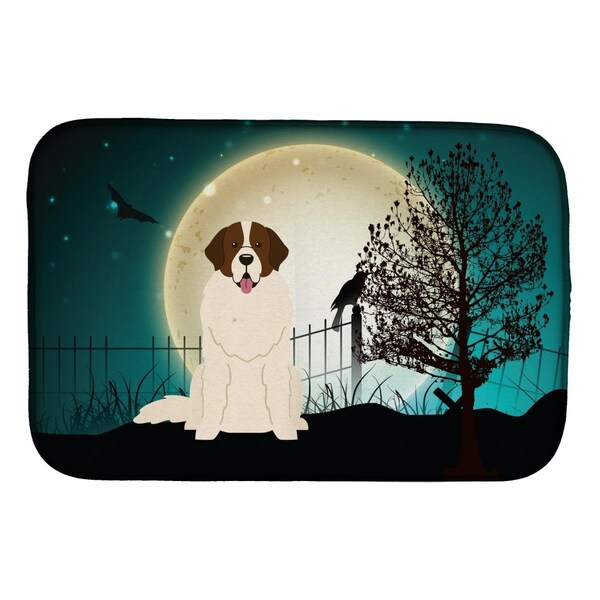 Carolines Treasures Halloween Scary Moscow Watchdog Dish Drying Mat - BB2217DDM
