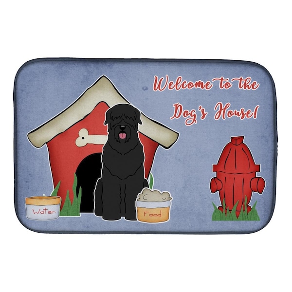 Carolines Treasures Dog House Collection Black Russian Terrier Dish Drying Mat - BB2780DDM