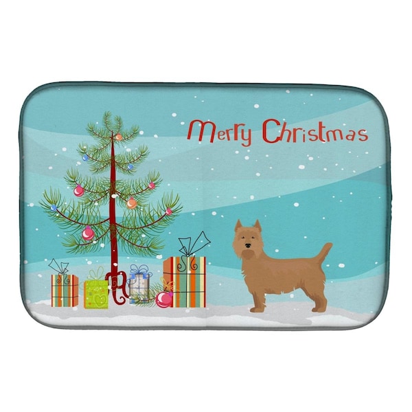 Carolines Treasures Airedale Terrier Christmas Tree Dish Drying Mat - CK3444DDM