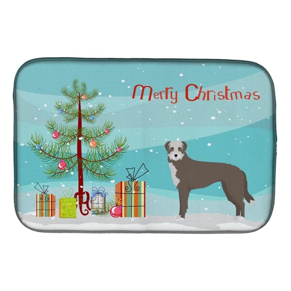 Carolines Treasures Lurcher No.1 Christmas Tree Dish Drying Mat - CK3850DDM