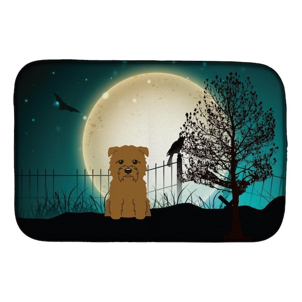 Carolines Treasures Halloween Scary Glen of Imal Tan Dish Drying Mat - BB2250DDM